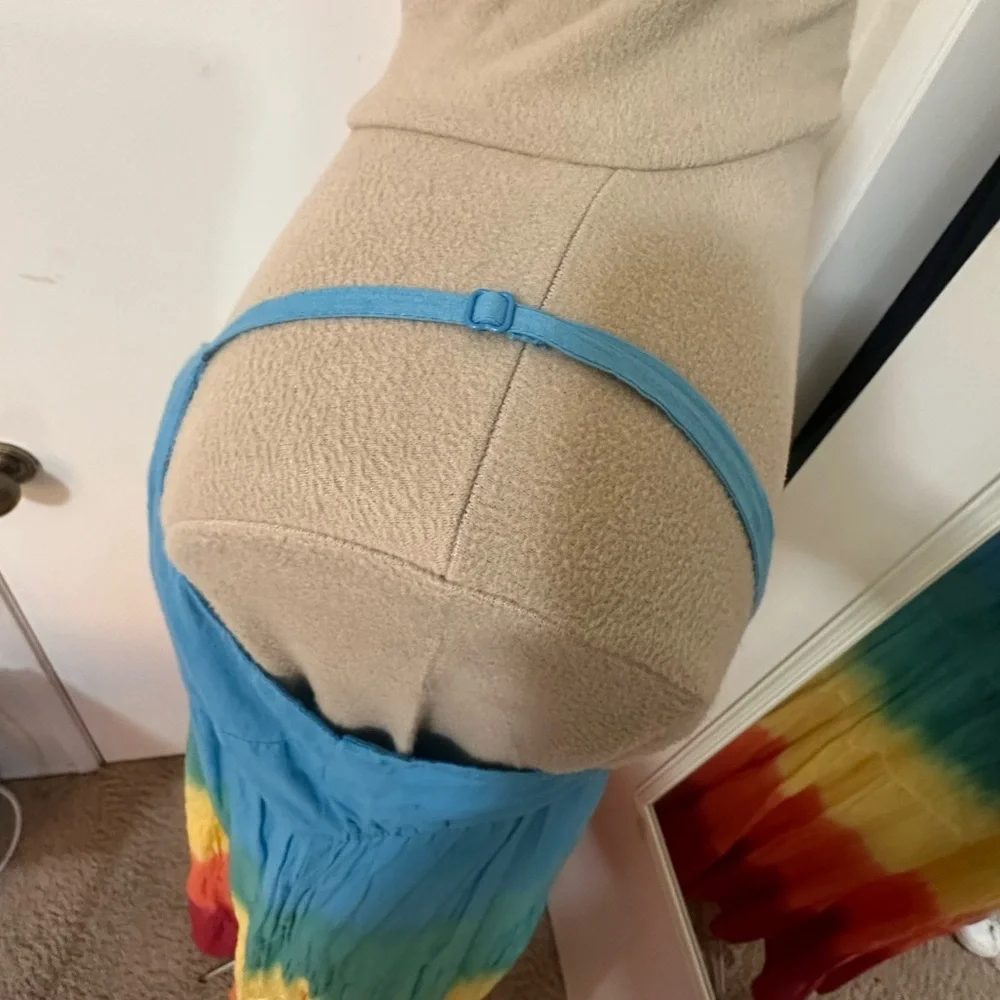 Jessica Simpson Rainbow Herbs 100% Cotton Lined Sundress NWT Size XL - Picture 7 of 13